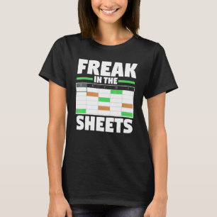 Camiseta Folha Funny De Planilha Do Analista Contábil No