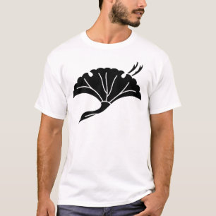 Camiseta folha Guindaste-dada forma da nogueira-do-Japão