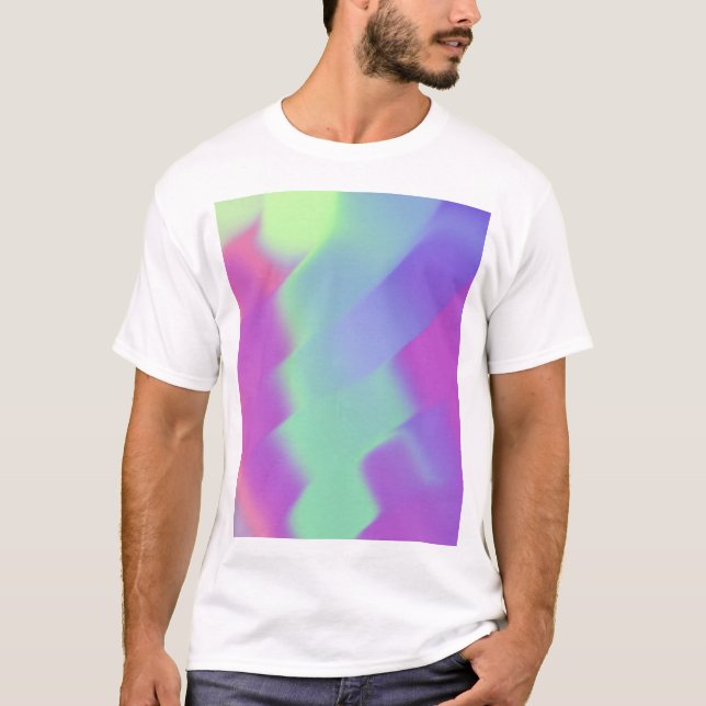 Camiseta Folha oca colorida iridescente (Frente)