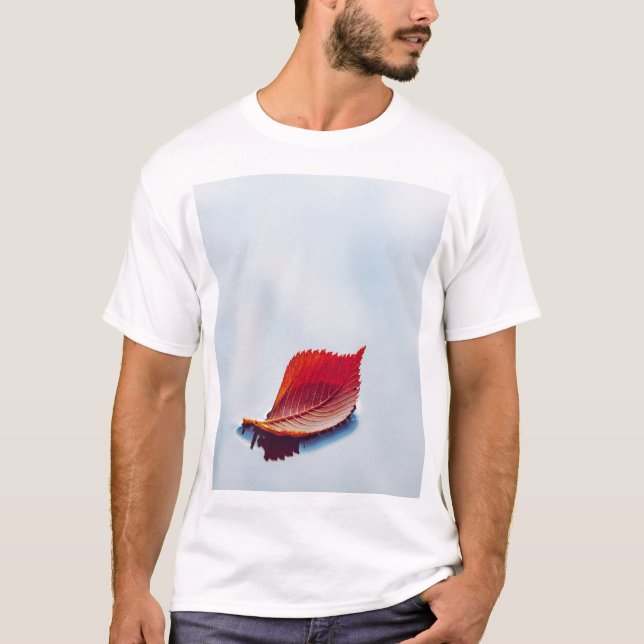 Camiseta folha solitária (Frente)