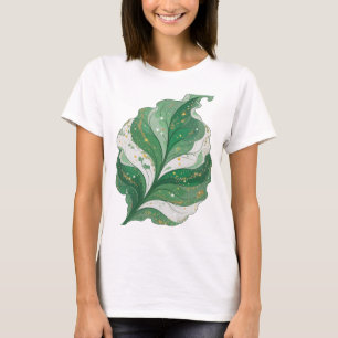 Camiseta Folha Verde Clássica FOLHA VERDE COM ESTRELAS E BR