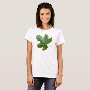 Camiseta Folha verde fechada isolada sobre fundo branco