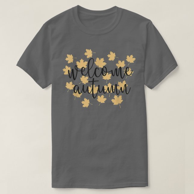 Camiseta Folhas amarelas do outono (Frente do Design)