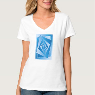 Camiseta Folhas Azuis