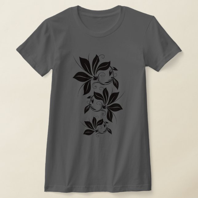 Camiseta Folhas Botânicas Intrincadas e Ornamentadas com De (Postura )