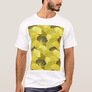 Camiseta Folhas coloridas: padrão de azeitona sem costura.