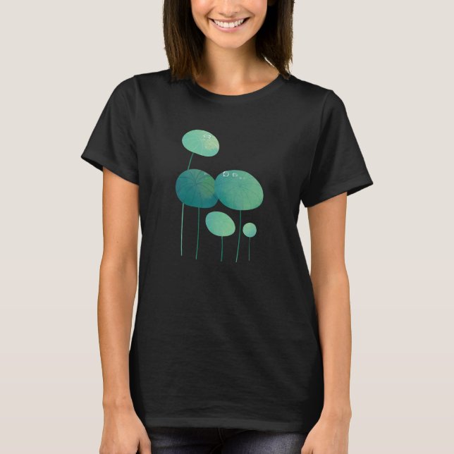 Camiseta Folhas com T-Shirt Dew Drops (Frente)