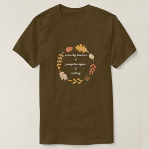 Camiseta Folhas Crocantes & Tempero de Abóbora & Votação