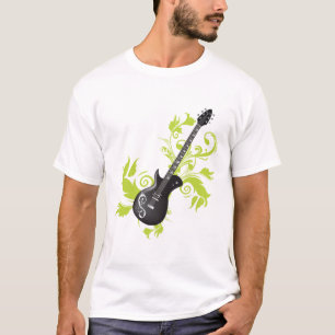 Camiseta Folhas da guitarra elétrica, dos redemoinhos e do