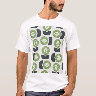 Camiseta Folhas de Abstrato retrô: Estilo de Vintagem sem c