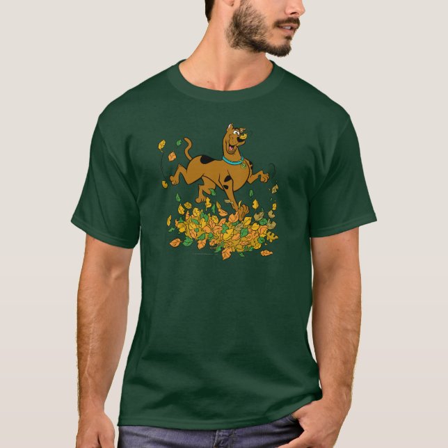 Camiseta Folhas de Ação de Graças Scooby-Doo (Frente)