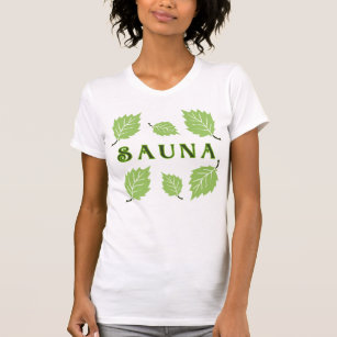 Camiseta Folhas de Aves da Sauna Nórdica da Finlândia