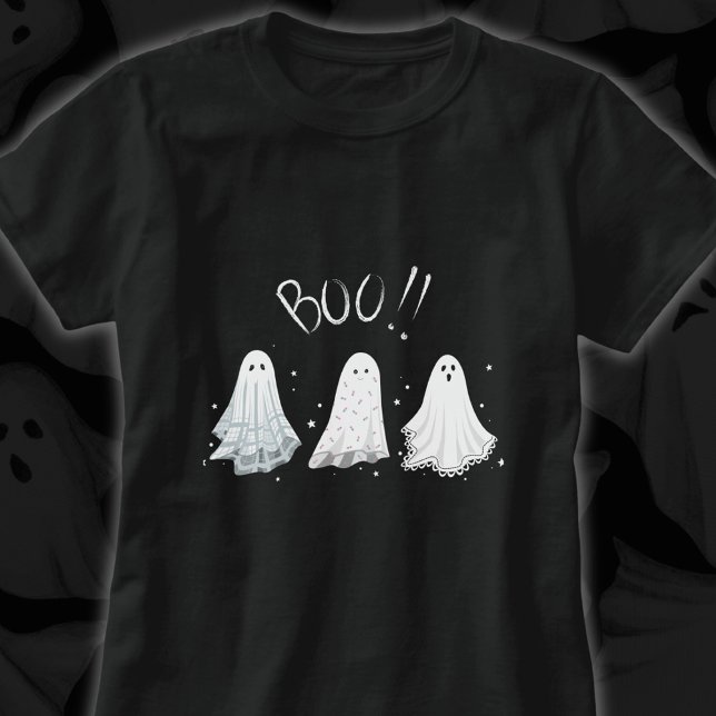 Camiseta Folhas de Boo - Folhas de visto fantasma (Criador carregado)