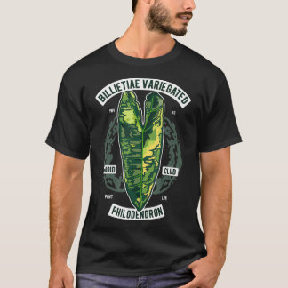 Camiseta Folhas de Botânica Variegadas Filodendron Billieti