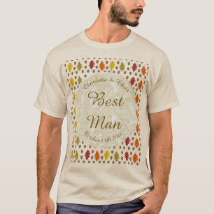 Camiseta Folhas de carvalho e Acorns Fall Autumn Wedsed