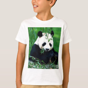 Camiseta Folhas de Comida de Panda