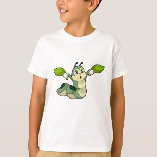 Camiseta Folhas de lagartas
