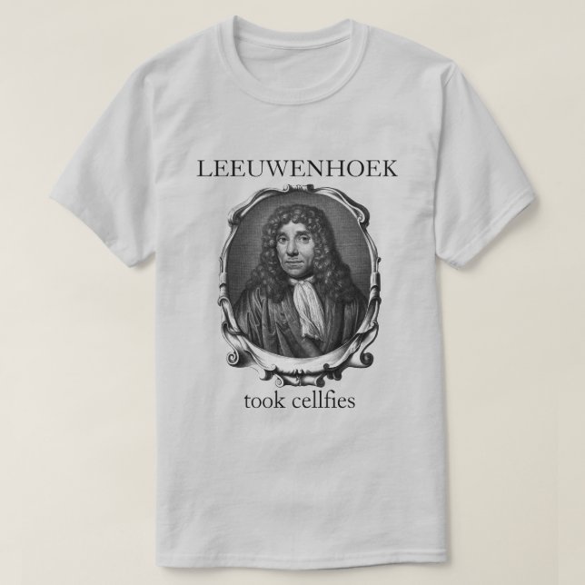 Camiseta Folhas de Leeuwenhoek (Frente do Design)