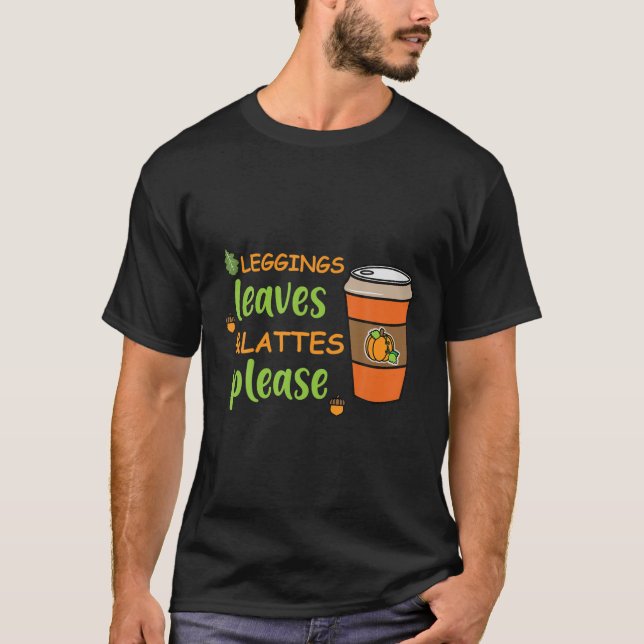Camiseta Folhas de Leggings (Frente)