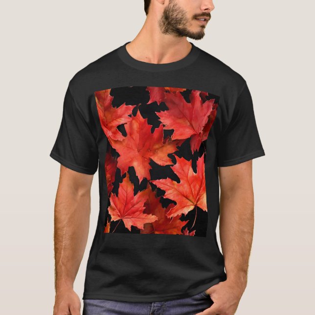 Camiseta Folhas de Maple (Frente)