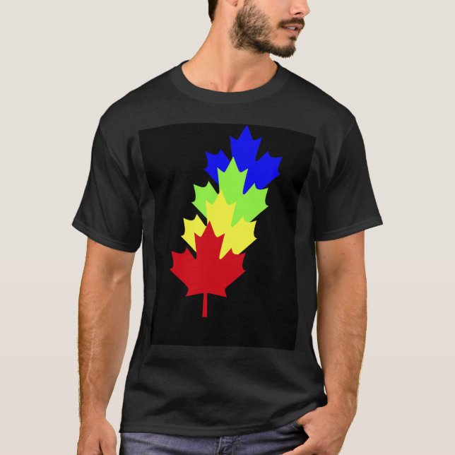 Camiseta Folhas de Maple - Canadá (Frente)