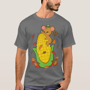 Camiseta Folhas De Mouse Em Corno De Outono