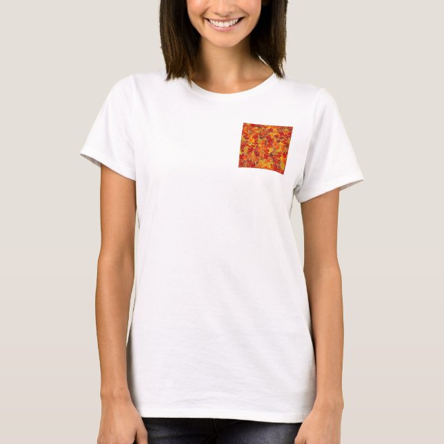 Camiseta folhas de outono (Frente)