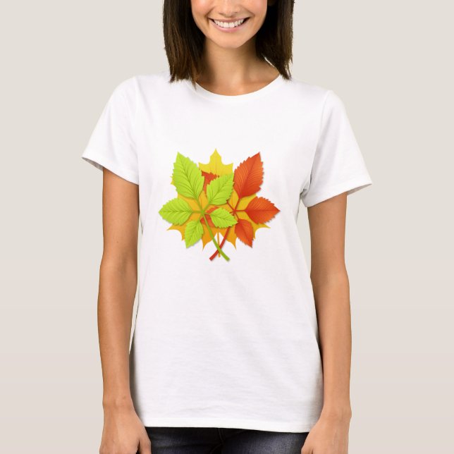 Camiseta Folhas de outono (Frente)