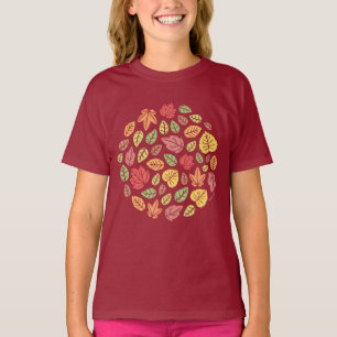 Camiseta Folhas de outono colorido
