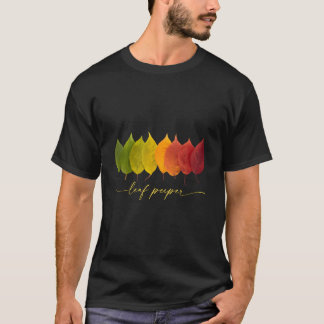 Camiseta Folhas de Outono Cores das Folhas Caídas Tons de O