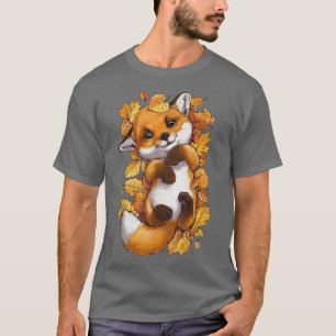 Camiseta Folhas de outono de Animais de Bebê da Floresta Ve