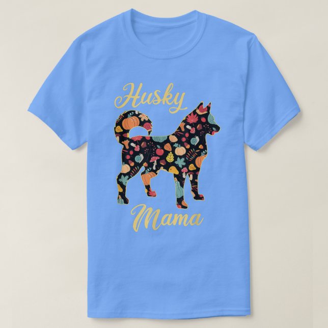 Camiseta Folhas de outono de Pumpkin de Abóbora Siberiana F (Frente do Design)