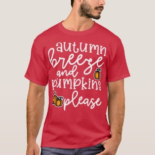 Camiseta Folhas de outono e Abóboras Por favor Caiam no Hal