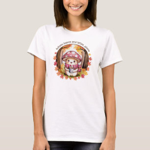 Camiseta Folhas de outono e Latas