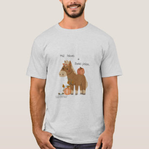 Camiseta Folhas de outono e pôneis Por Favor, T-Shirt
