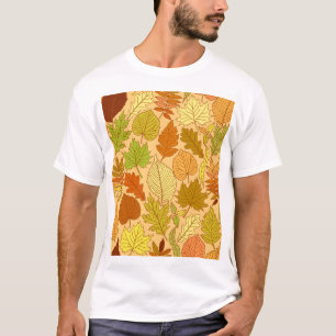 Camiseta Folhas de outono: impressão de tecido sem costura