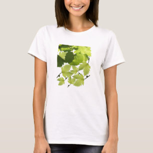 Camiseta Folhas de Videira de Uva Verde