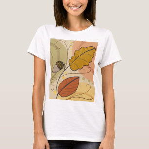 Camiseta folhas do vento de outono