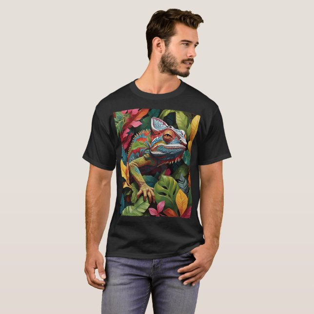 Camiseta Folhas e cores do Lagarto (Frente Completa)