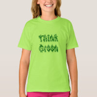Folhas e flores "Pense verde"