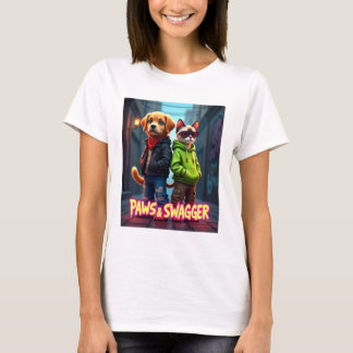 Camiseta Folhas e Swagger™ Na moda Pet Roupa Baby Blanket