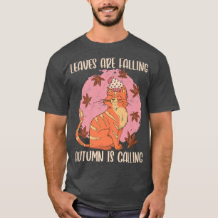 Camiseta Folhas Estão Caindo O Outono Está Chamando A Época