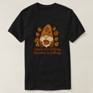 Camiseta Folhas Estão Caindo, Outono Está Chamando