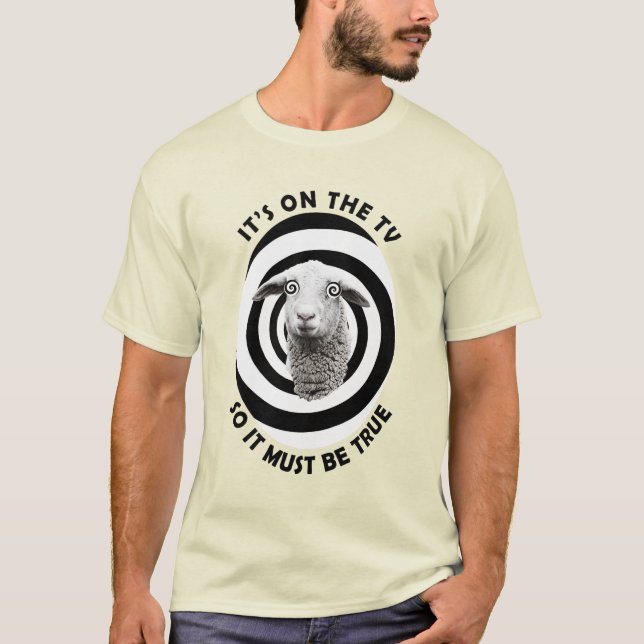 Camiseta Folhas falsas de notícias Engraçado TV (Frente)