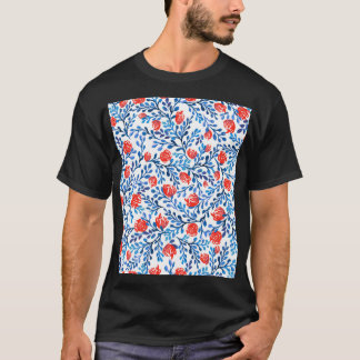 Camiseta Folhas Florais: Padrão Natural Invisível