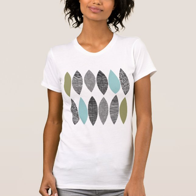 Camiseta Folhas Texturizadas 01 (Frente)