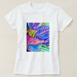 Camiseta Folhas tropicais de canas aquáticas