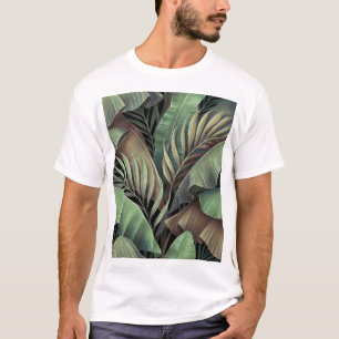 Camiseta Folhas tropicais de palma, ilustração tridimension