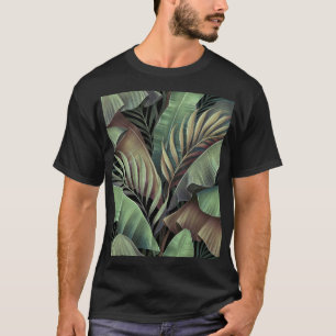 Camiseta Folhas tropicais de palma, ilustração tridimension