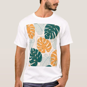 Camiseta Folhas Tropicais: Selva Selva Vintage